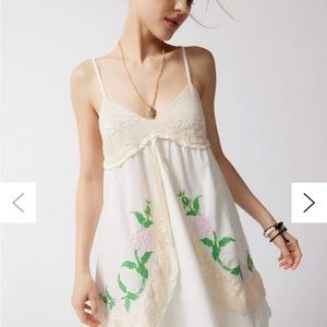 Urban Outfitters New floral mini dress UO Rylee Crochet Embroidered Mini Dress